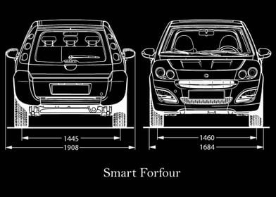 Smart Forfour back front