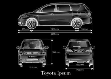 Toyota Ipsum 2003Blueprint