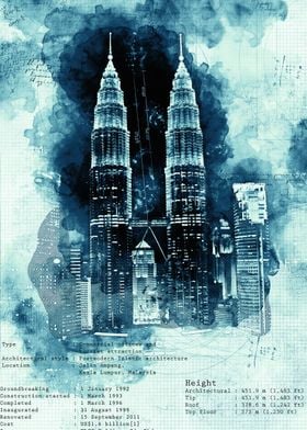 Petronas Posters Online - Shop Prints, Pictures, Paintings | Metal Displate Unique