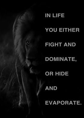 Tiger Inspirational Quote
