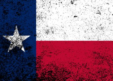 Texas State Flag Grunge