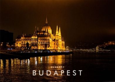 Budapest night view