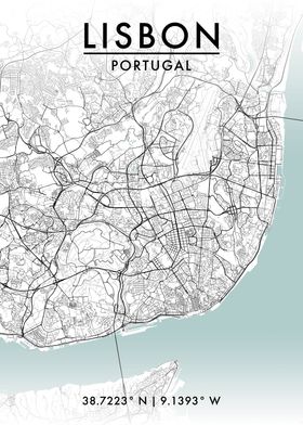 Lisbon City Map