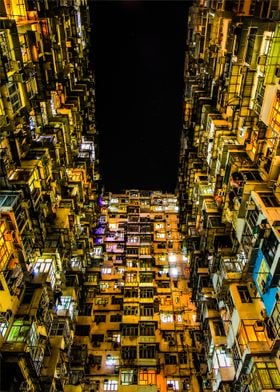 Hong Kong skyline night