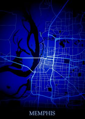 Memphis Blue Map