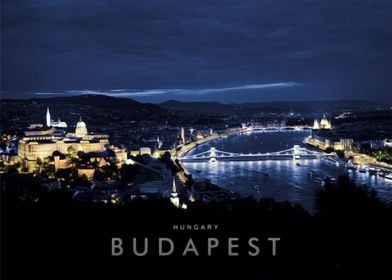 Budapest night view