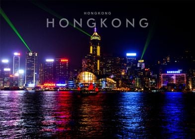 Hong Kong city night