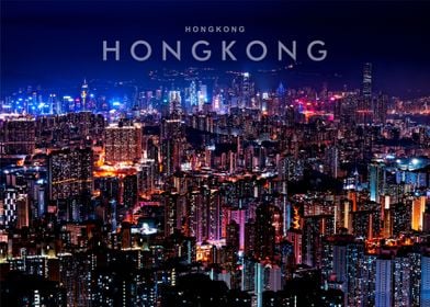 Hong Kong city night