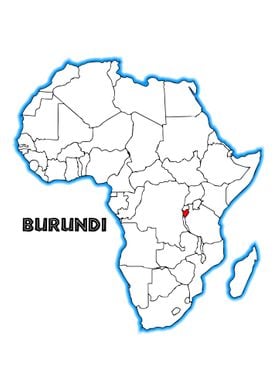 Burundi Map