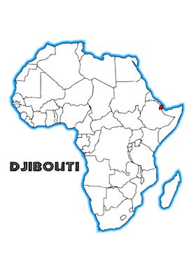 Djibouti Map