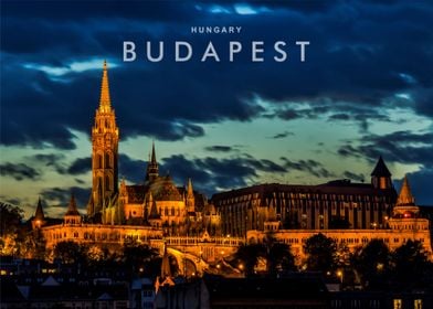 Budapest city night