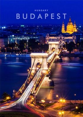 Budapest city night