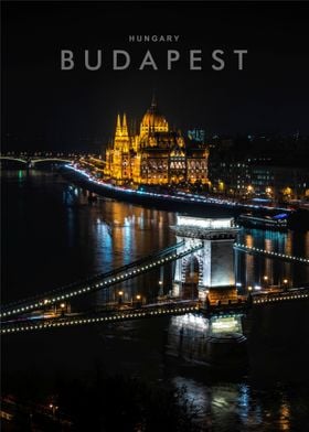 Budapest night view