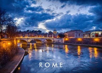 Rome night view