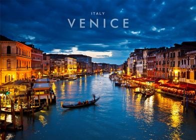 Venice city night