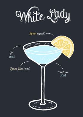 White Lady Cocktail