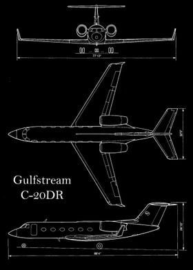 Gulfstream C20DR blueprint