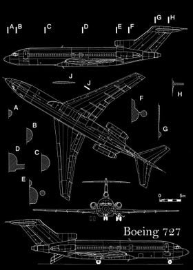 Boeing 727 Blueprint