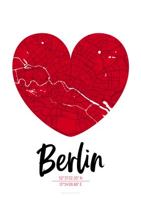 Berlin City Map Design