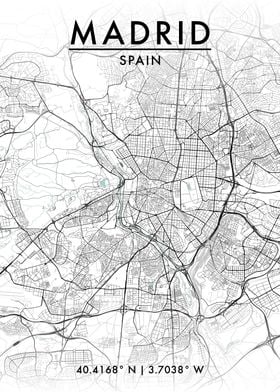 Madrid City Map