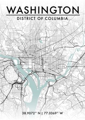 Washington DC City Map