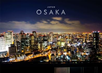 Osaka city night