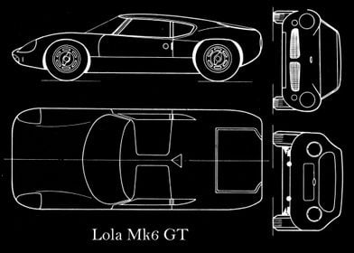 Lola Mk6 GT Blueprint