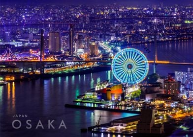 Osaka city night