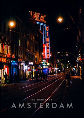 Amsterdam night view