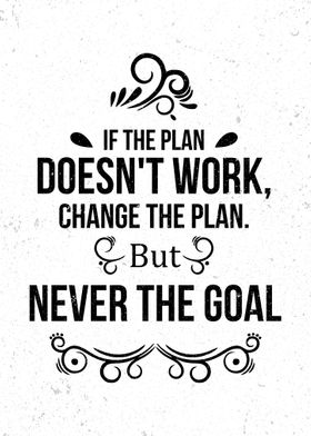 CHANGE THE PLAN