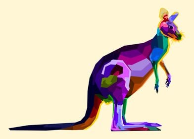 colorful kangaroo 