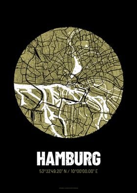 Hamburg City Map Design