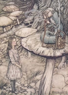 Alice And The Caterpillar