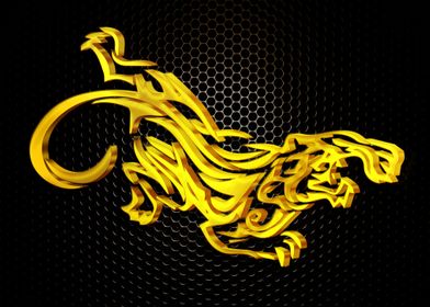 Tiger Golden 3D