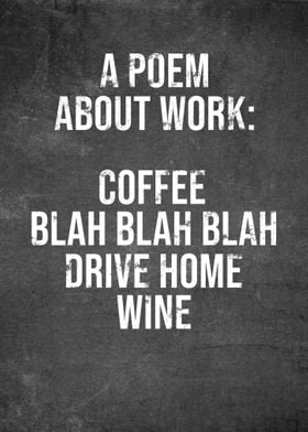 Wine And Coffee Funny Poem