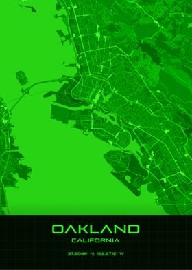 Oakland Synthwave Map