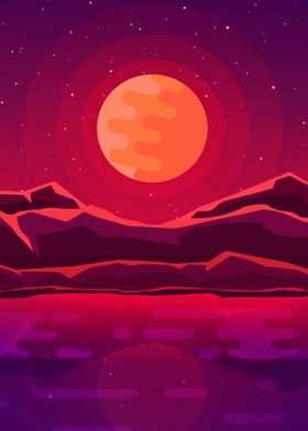 Red Moon flat 