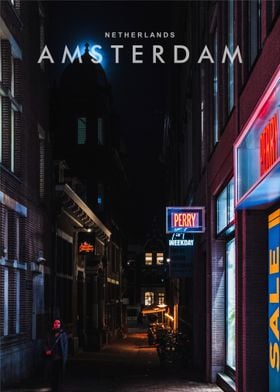 Amsterdam night view