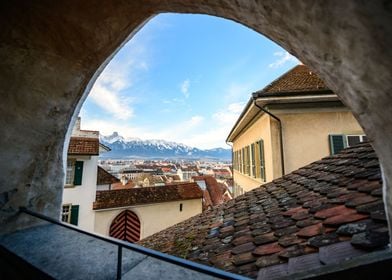 Town Thun in Switzerland