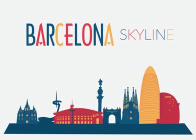 Barcelona Skyline