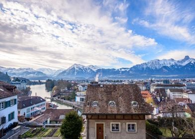 Town Thun in Switzerland