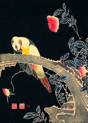 Parrot Japanese Art