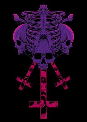 skull of purple