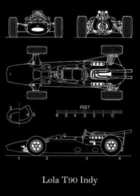 Lola T90 Indy 1966 