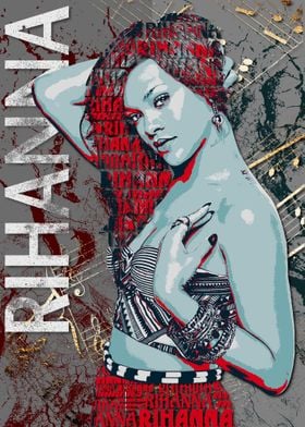 Rihanna Text Art 2