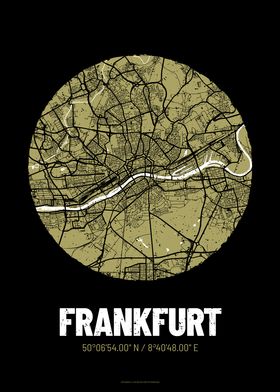 Frankfurt City Map Design