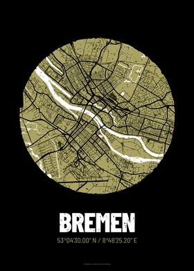 Bremen City Map Design