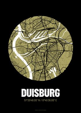 Duisburg City Map Design