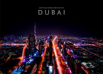 Dubai night view