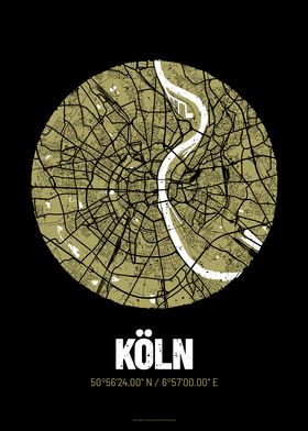 Cologne City Map Design